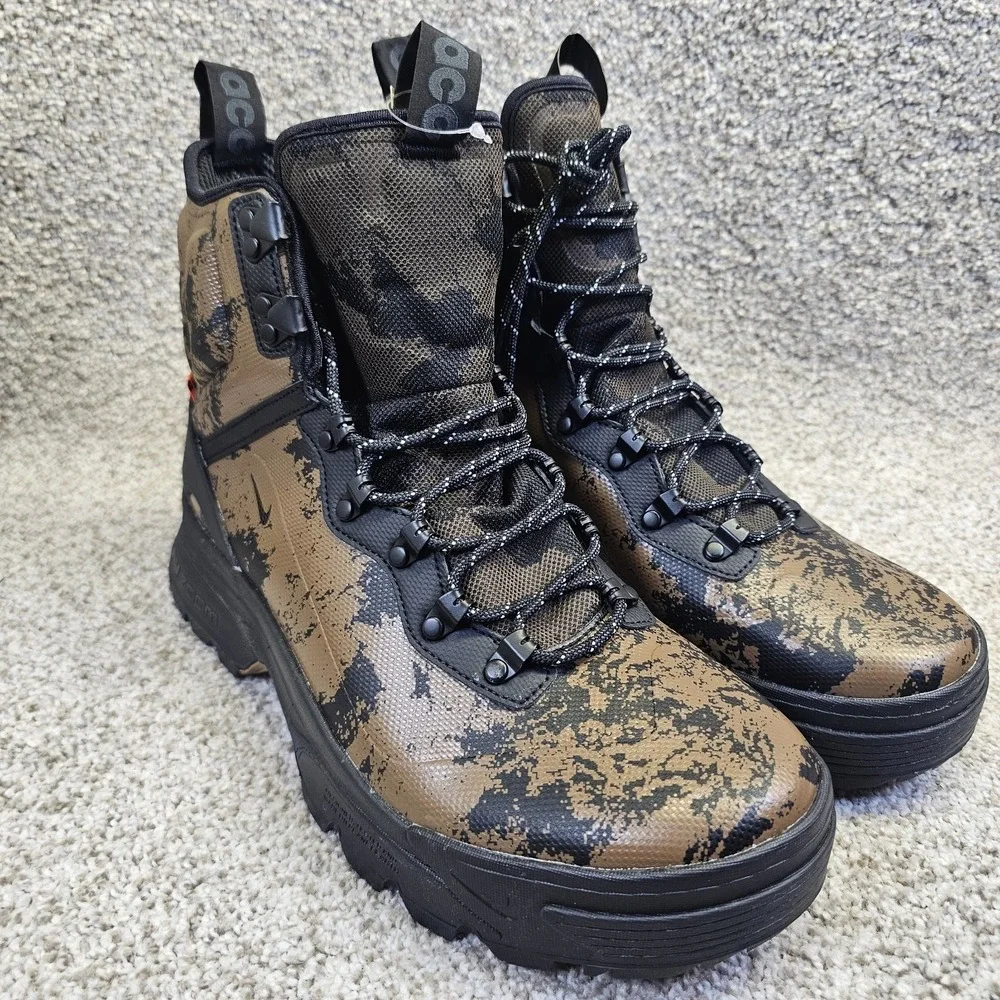 NEW Nike ACG Zoom Gaiadome GORE-TEX Men's Size 11 Black Brown IB2328-200‎ Camo